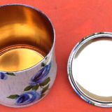 1950s Old lithographed box Blue pink décor