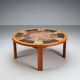 Tue Poulsen oak and ceramic coffee table for Haslev