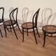 Chaises de salle à manger en hêtre courbé dans le style de Thonet, Italie, lot de 4