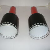 Pair of hanging lamps from the 70s