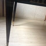 Table de salle à manger en ébène de Macassar