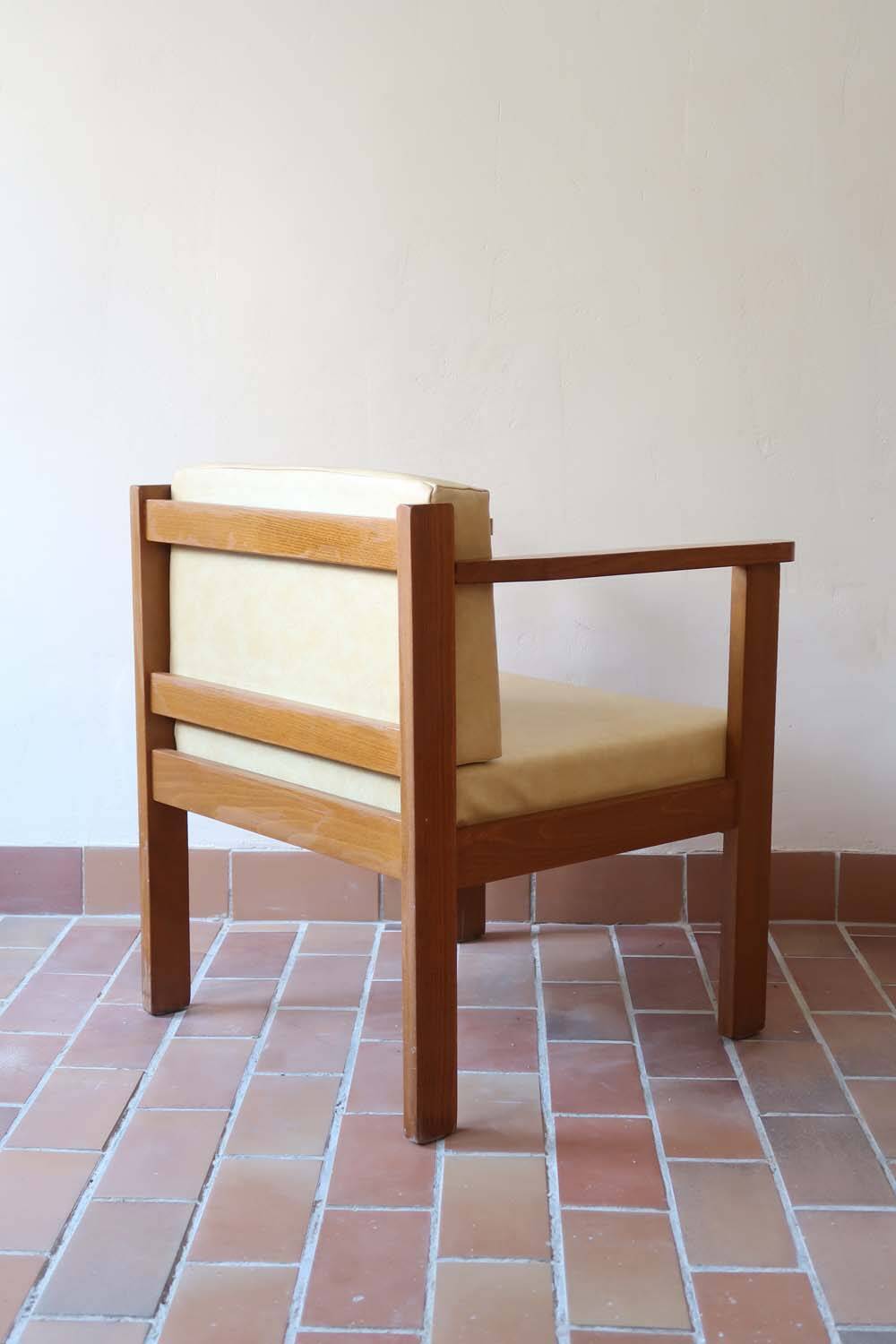 Pair of yellow armchairs