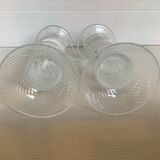 Pair of twisted crystal candlesticks