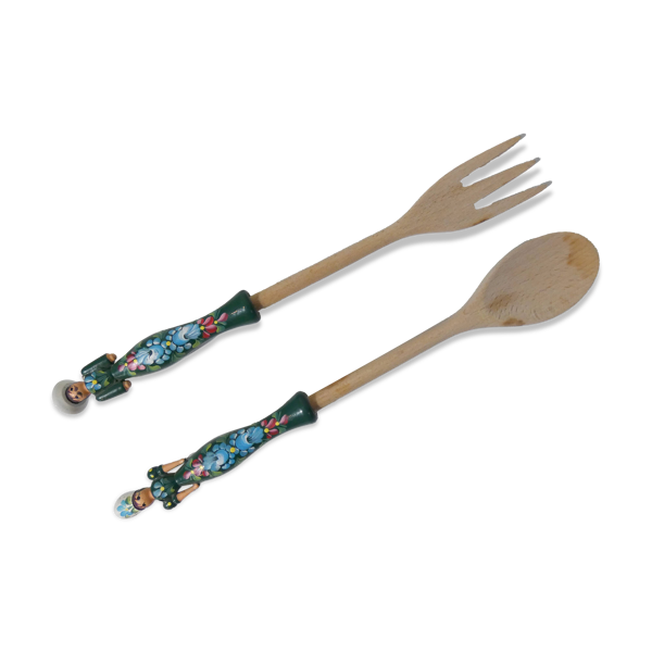 Couverts à salade en bois