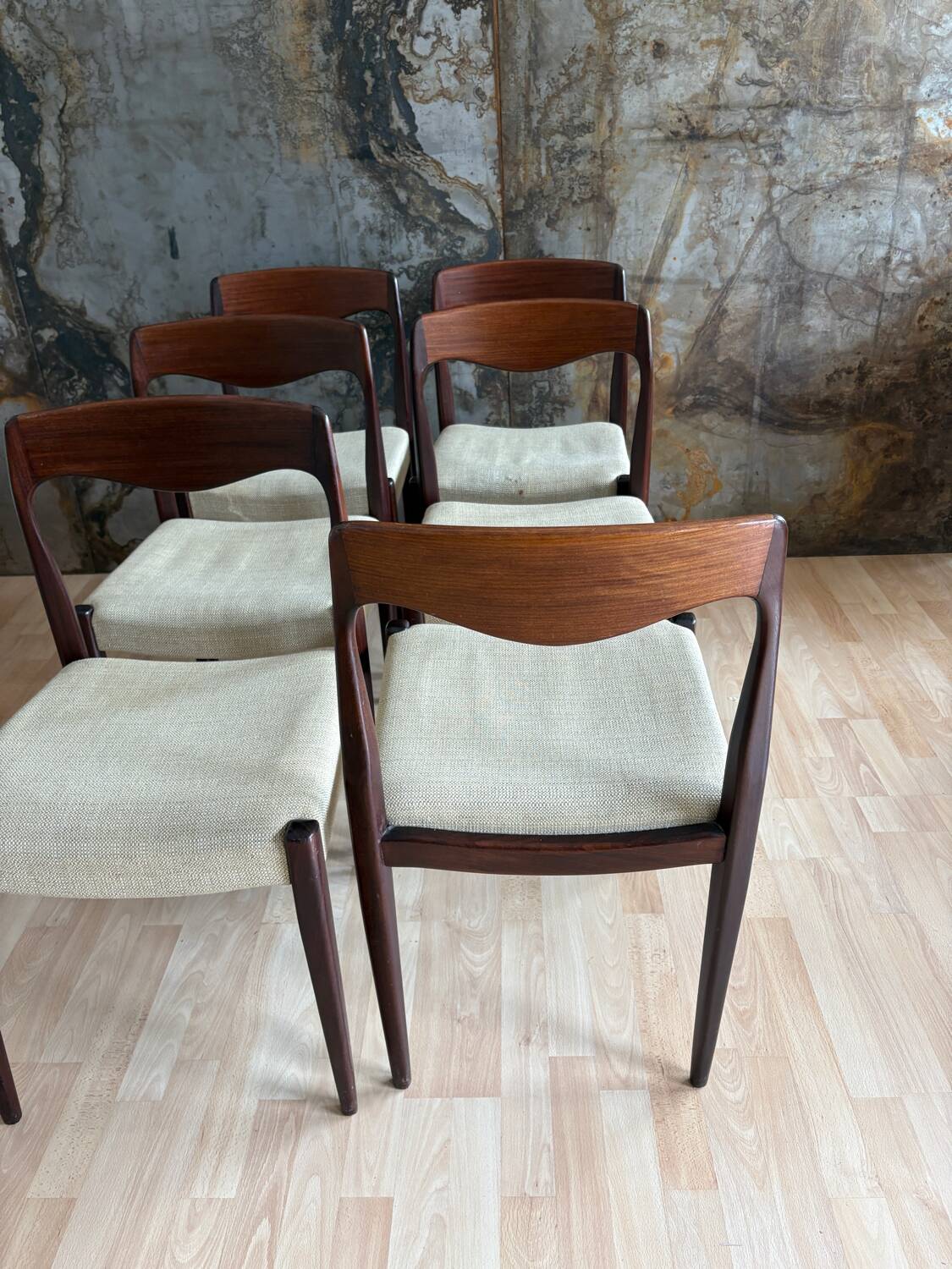 6 Scandinavian chairs circa