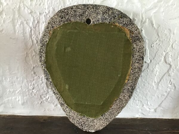 Miroir céramique brutaliste année 50 vintage