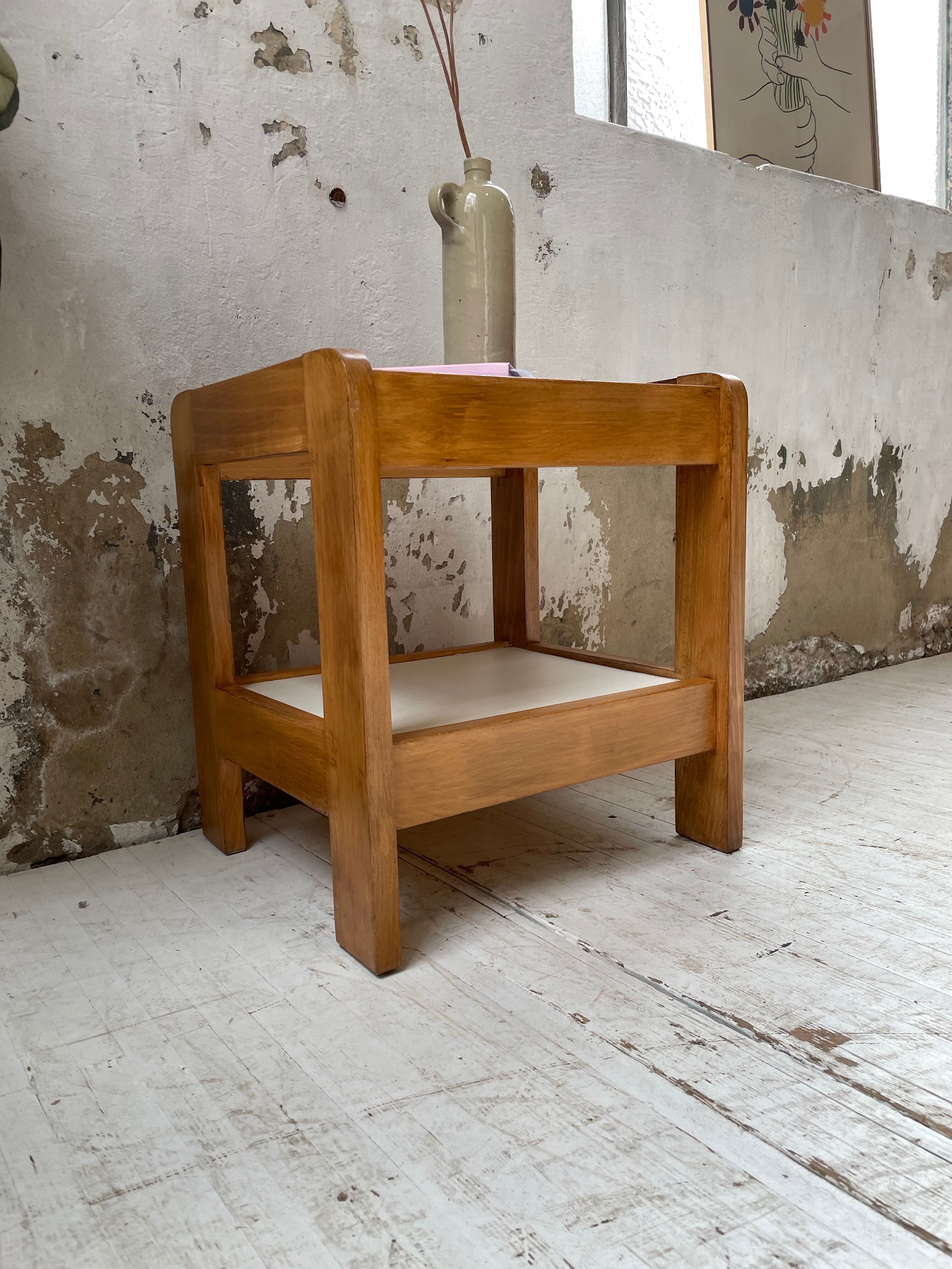 Beech bedside style Regain two-tone