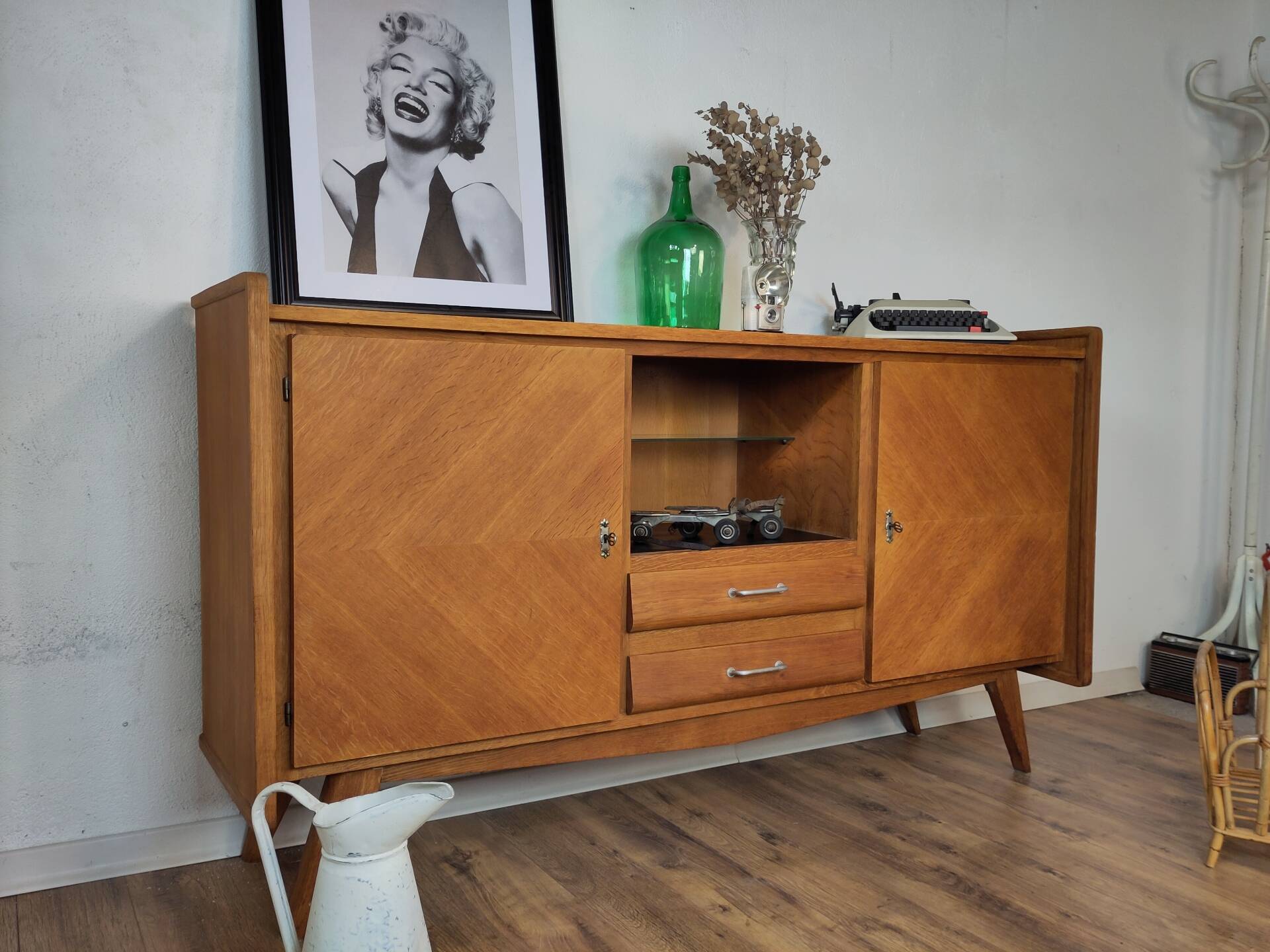 Vintage oak sideboard