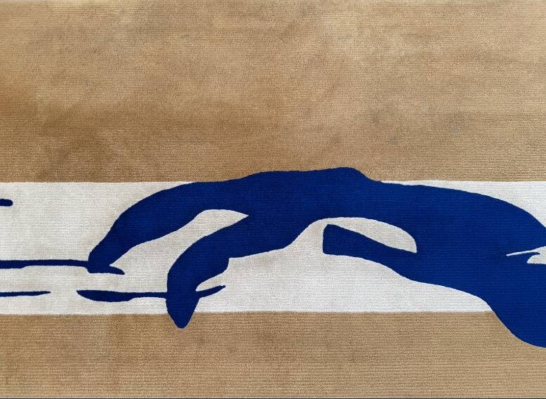 Runner rug in the style of Henri Matisse 545x75.5 cm