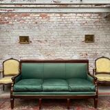 Mahogany bench in empire style xix th century