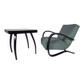 H 269 Lounge Chair and table spider by Jindřich Halabala for Up Zavody, 1940s, Set of 2
