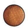 Bamboo and leather fruit basket