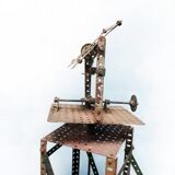 Old toy Meccano scaffolding