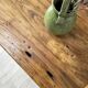 Solid wood box counter.