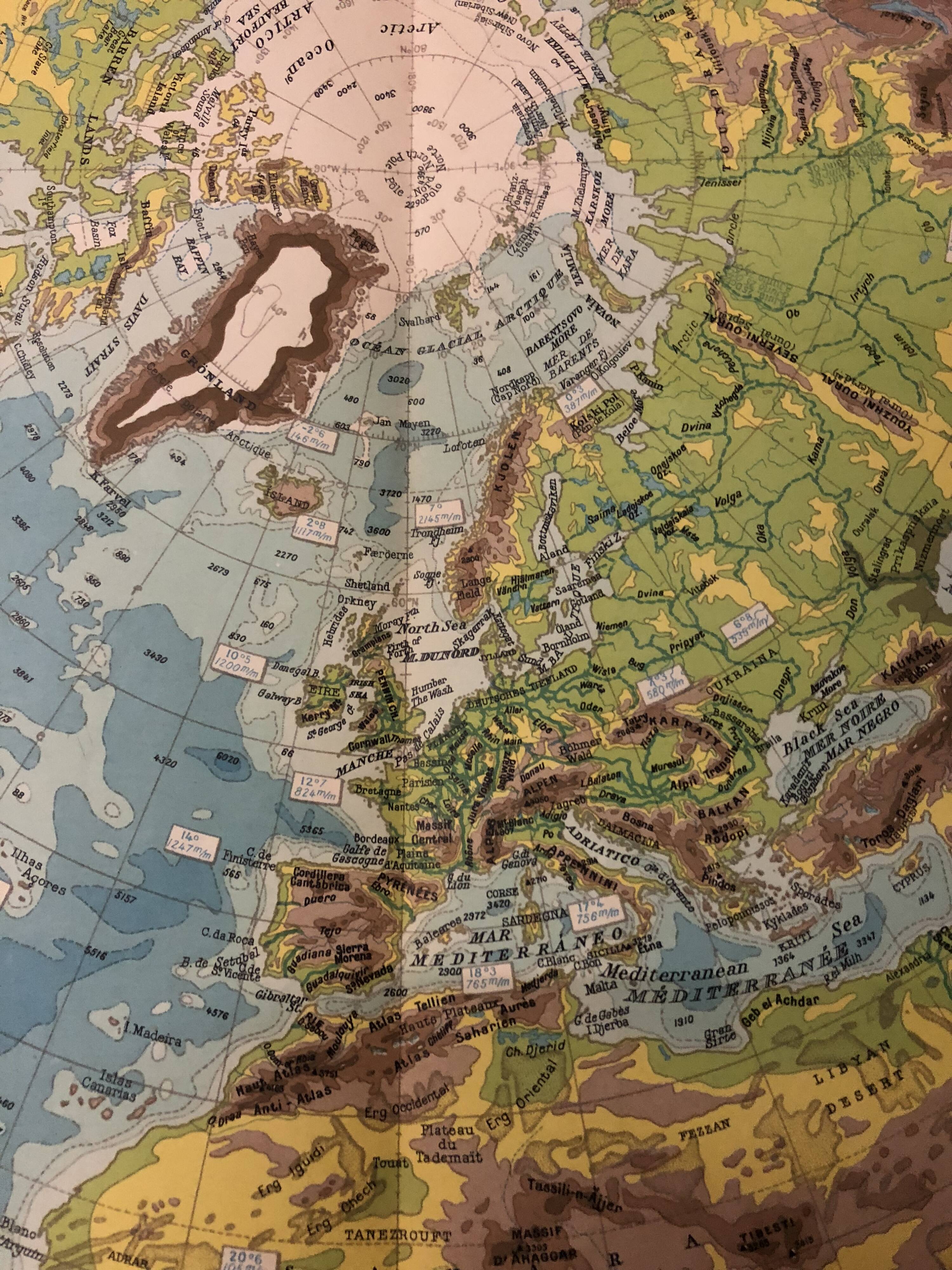 Map of the world map old northern hemisphere