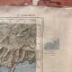 Map of southeastern France on paper