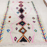Handmade moroccan berber carpet 241 x 148 cm
