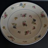 Plat de service rond creux porcelaine Limoges Michelaud Lucien 1908