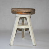 Tabouret d'atelier tripode à vis