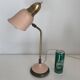 Lampe vintage 1950 style cocotte rose dorée bureau - 43 cm