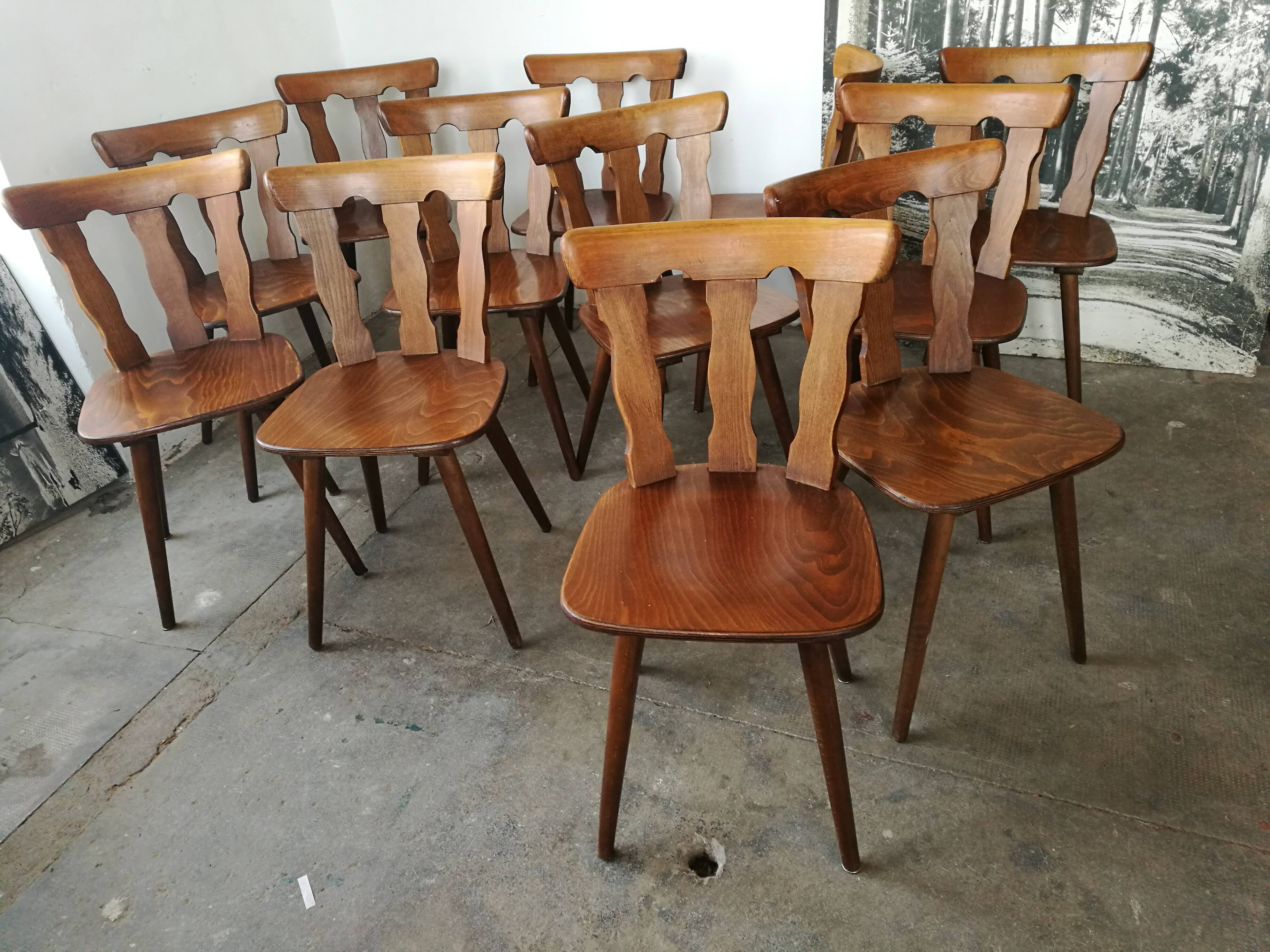 Set of 12 bistro chairs