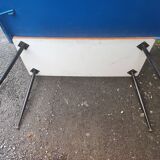 Coffee table tray formica legs compass modernist steel