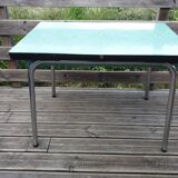 Formica and chrome-plated metal table