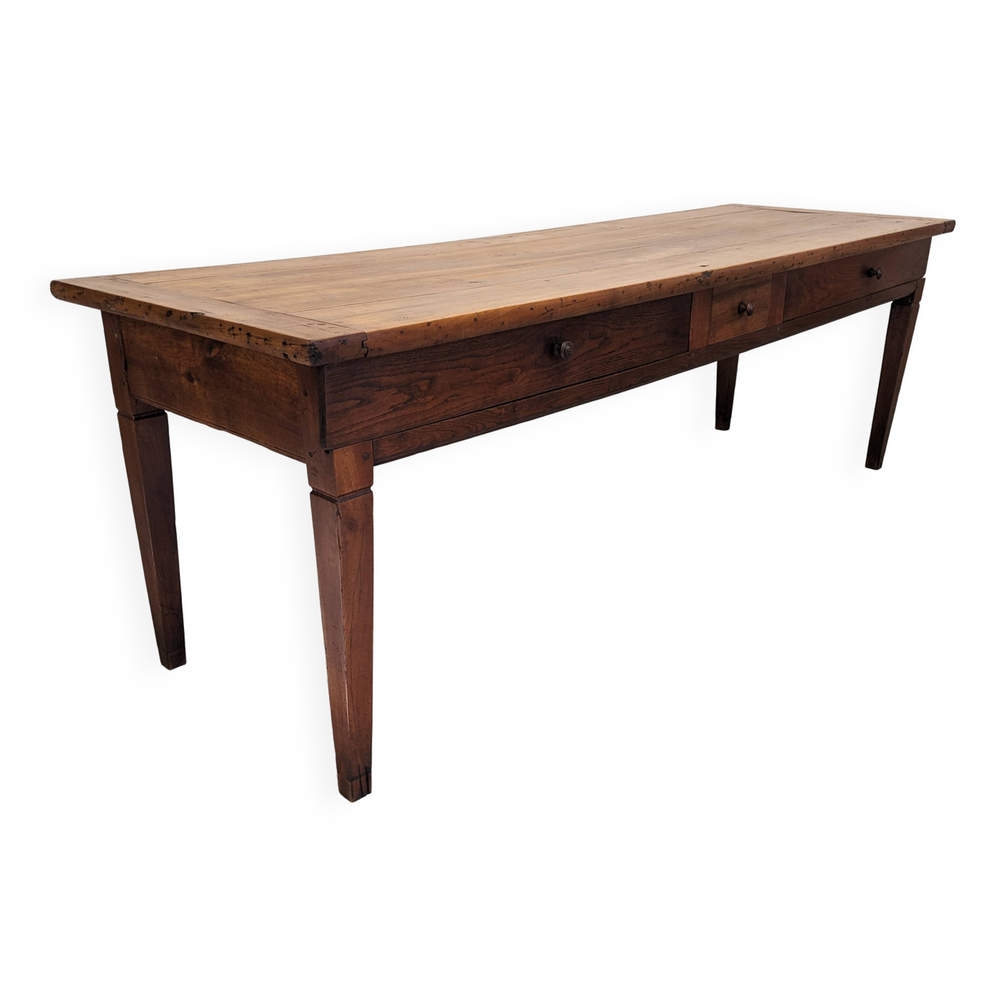 18th century Bresse farmhouse table in cherry wood