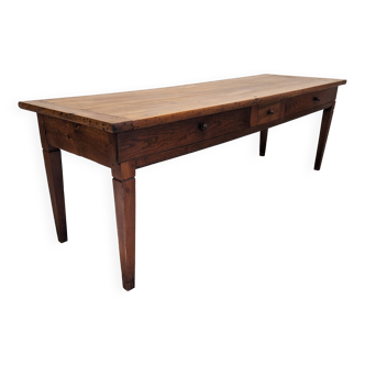 18th century Bresse farmhouse table in cherry wood