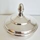 Sugar bowl, lidded pot, silver-plated metal