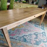 Solid oak farmhouse table 220 X 80 cm