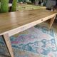 Solid oak farmhouse table 220 X 80 cm