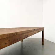 Brutalist farmhouse table in solid oak from the 1950s.
