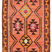 Tapis kilim vintage Herki tissé à la main en Turquie 95 cm x 326 cm