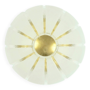 Lustre en verre et laiton - spatiale