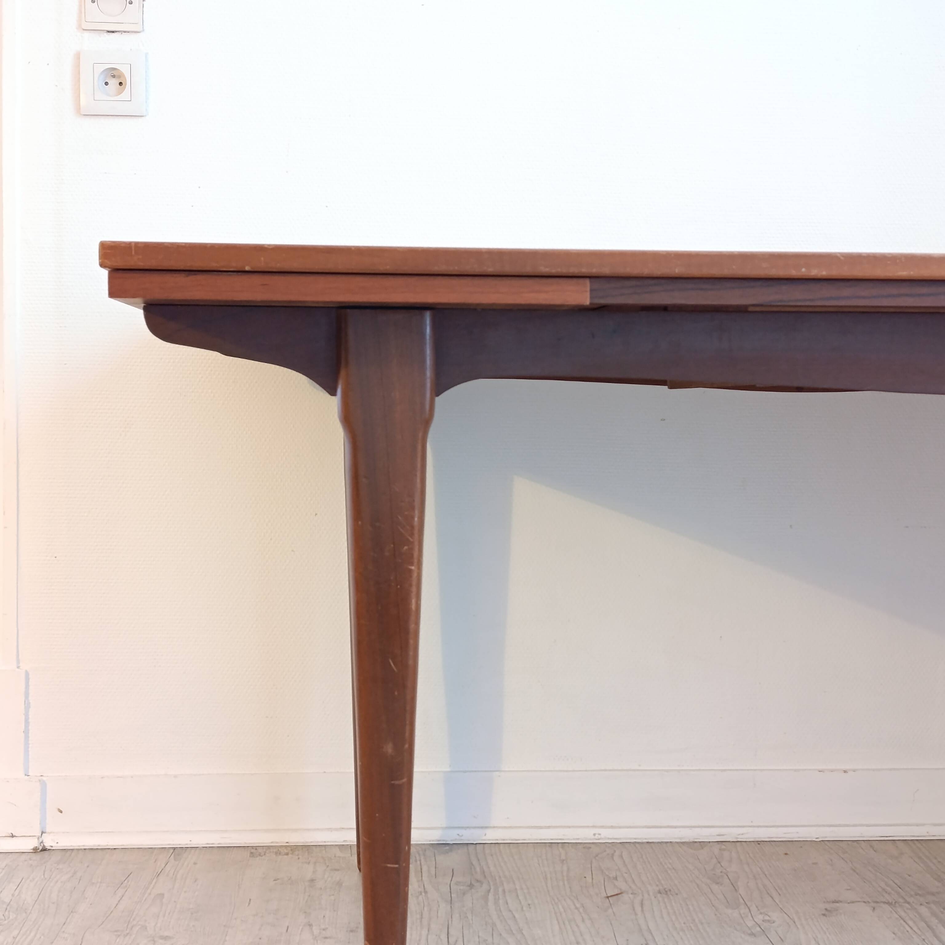Danish vintage teak dining table from the 1960s.