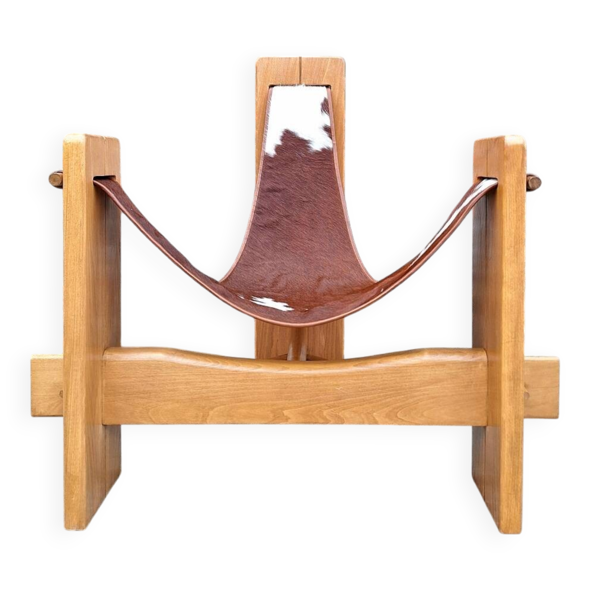 Vintage tripod armchair, designer seat
