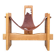 Vintage tripod armchair, designer seat