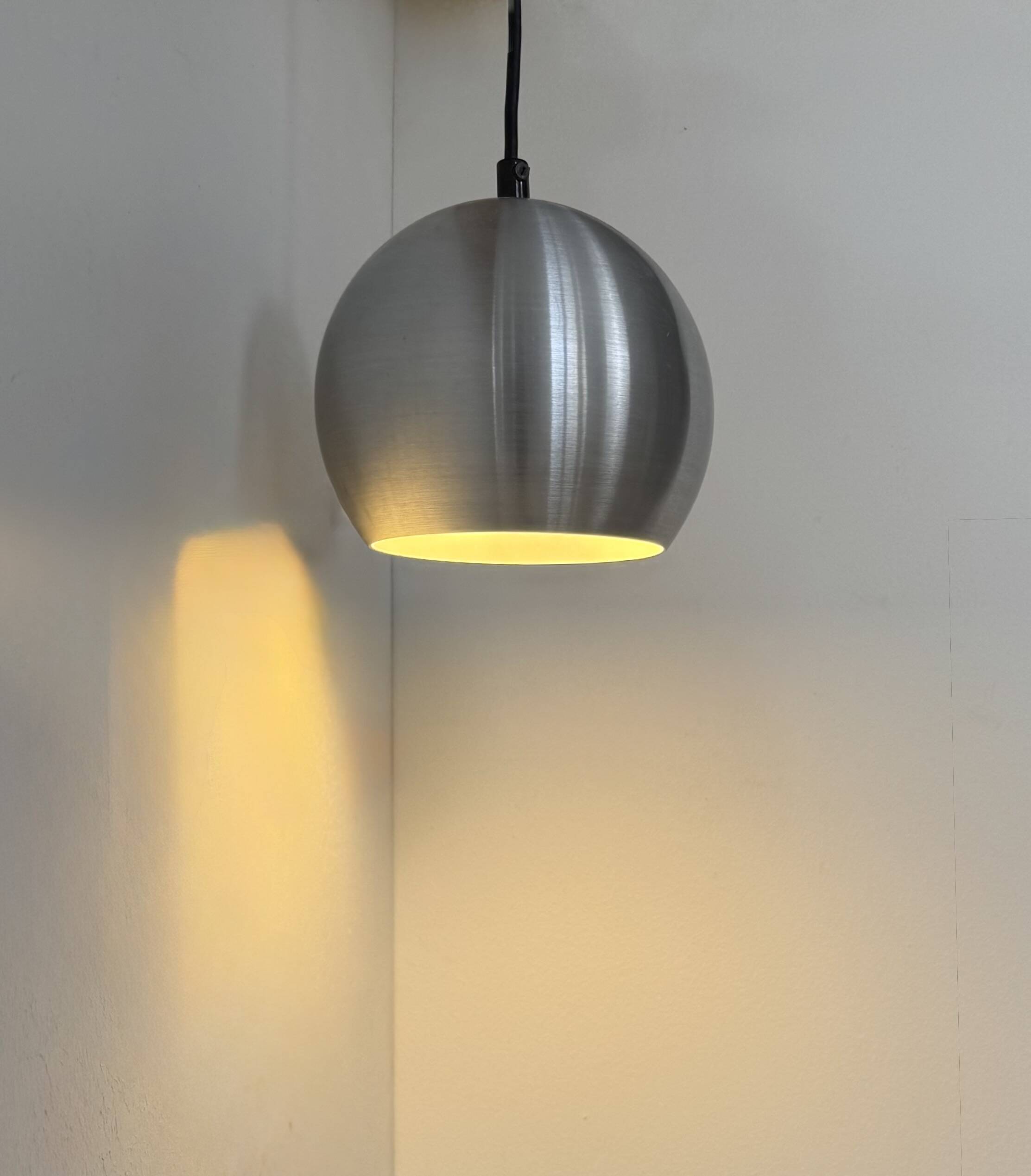 Vintage brushed aluminium suspension, France, 1970.