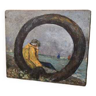 Huile sur panneau
