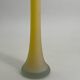 Vintage vase in yellow glass paste
