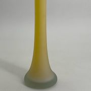 Vintage vase in yellow glass paste