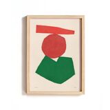 Contemporary abstract painting on paper - signed Eawy