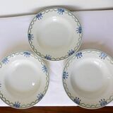 3 vintage soup plates from St Amand 220645