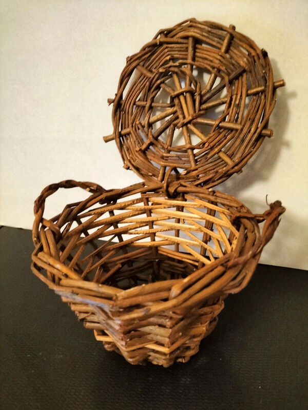 Old basket for collectible doll