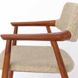 5 Erik Kirkegaard Chairs, 1960s, Vintage, for Glostrup, model GM11, Danish, Teak