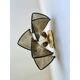 Modern Art Glass “Rondini” Wall Sconces in Smoked Fumè Murano Style