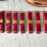 Art Deco set wine lees color 30s
