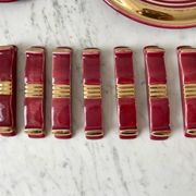 Art Deco set wine lees color 30s