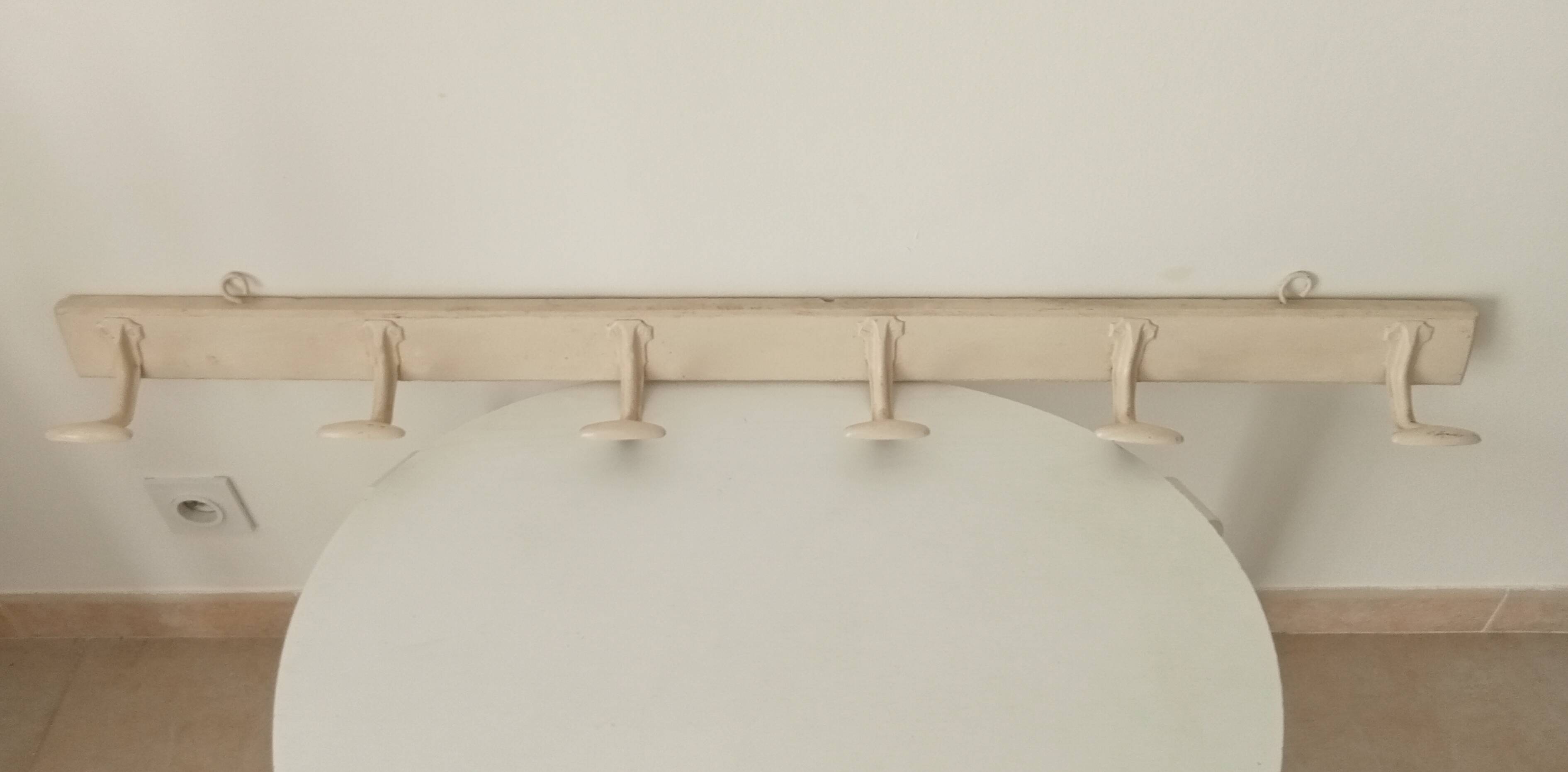 Vintage school coat rack from the 60s/70s